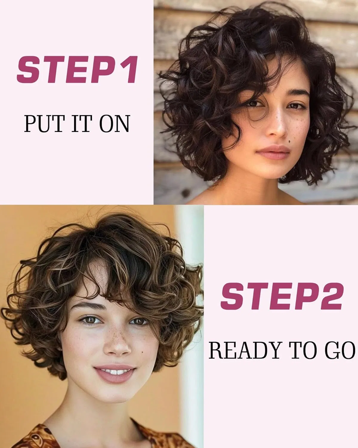 Женский парик FASHION IDOL Pixie Curly из натуральных волос Fashion Idol, 4 — фото 2