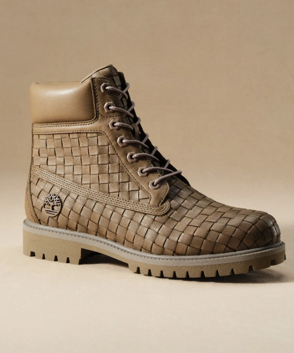 Ботинки премиум плетеные Timberland 6 inch, цвет хаки