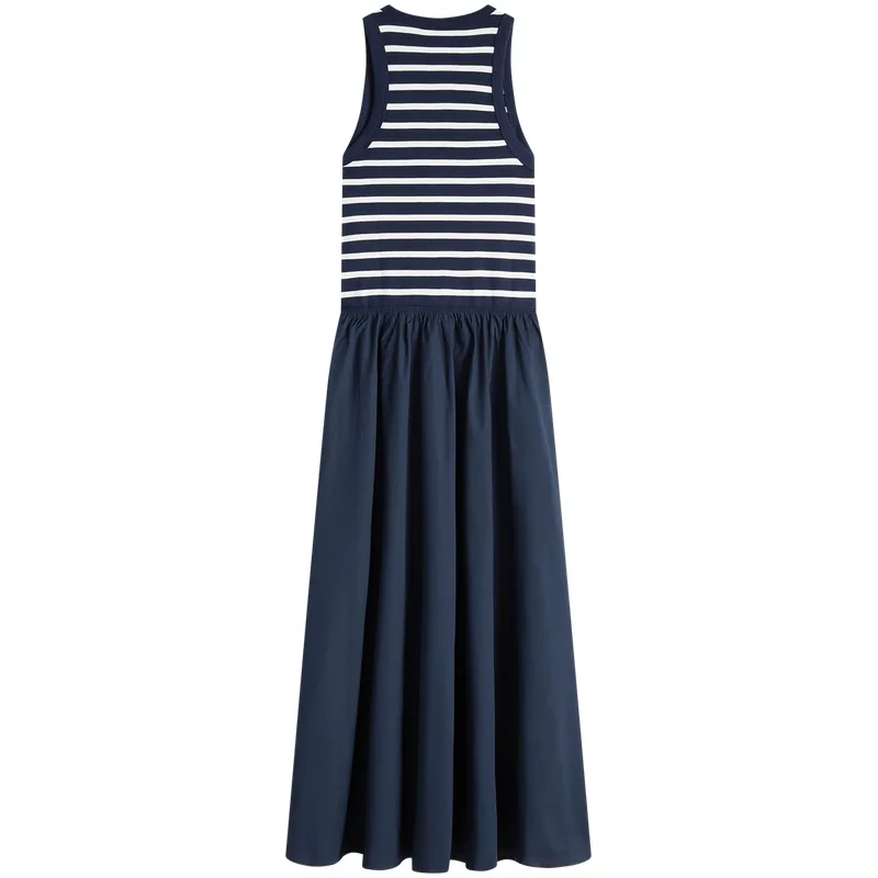 Женское платье без рукавов Tommy Hilfiger, Navy Blue White Stripes 0X3 — фото 3