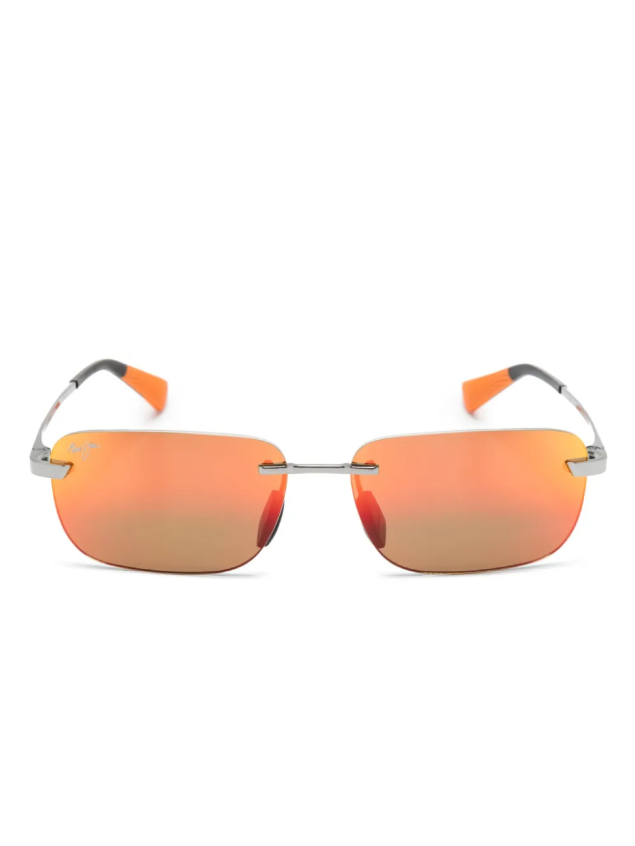 

Maui Jim солнцезащитные очки Lanakila без оправы, серебряный