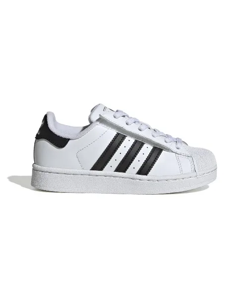 Детские кроссовки adidas Originals SST II CF EL с липучками белые
