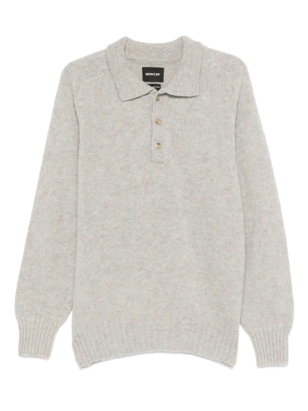 

Рубашка поло Ghost Pressure на пуговицах Howlin', серый