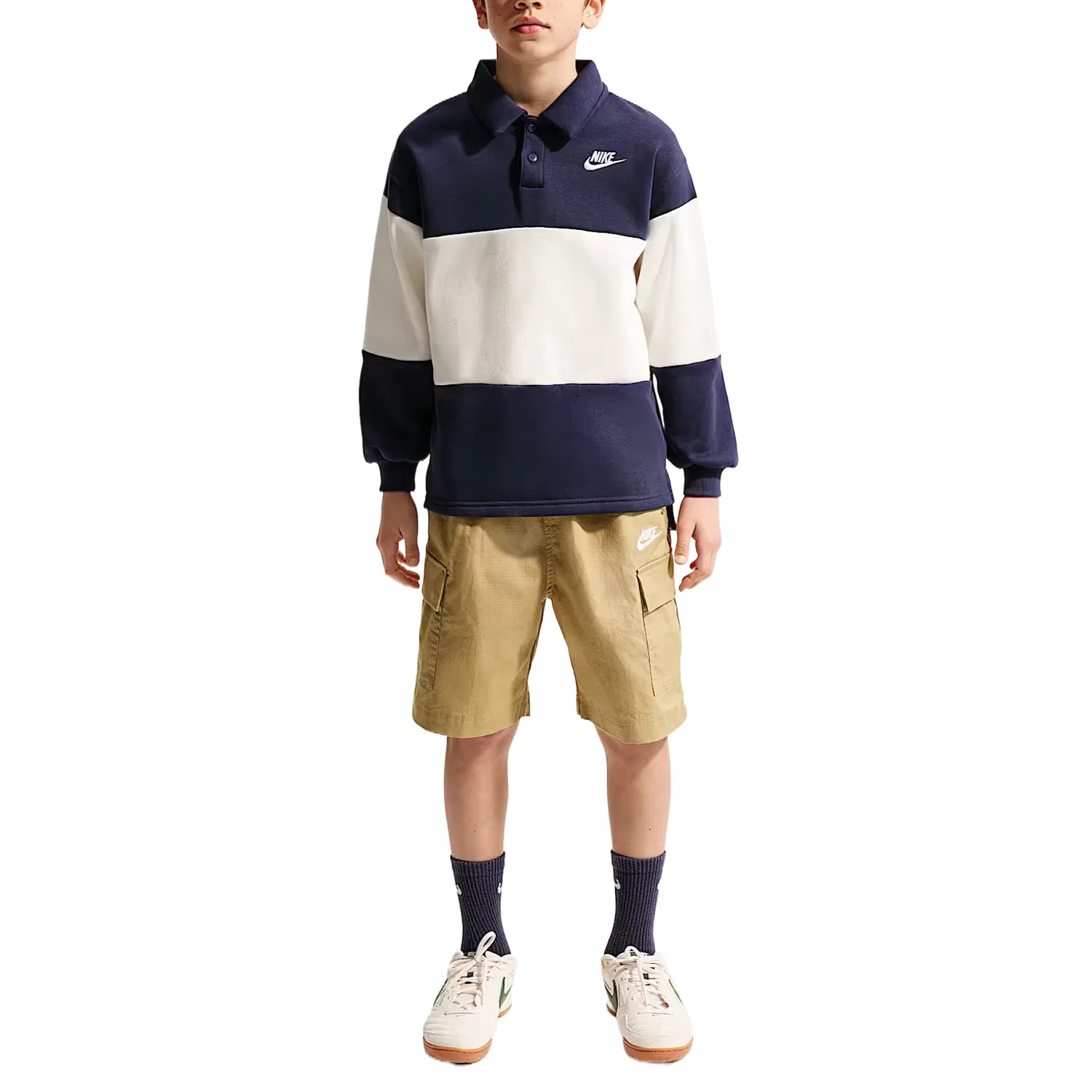 Спортивные штаны карго Sportswear Club Kids' Nike, Parachute Beige/White