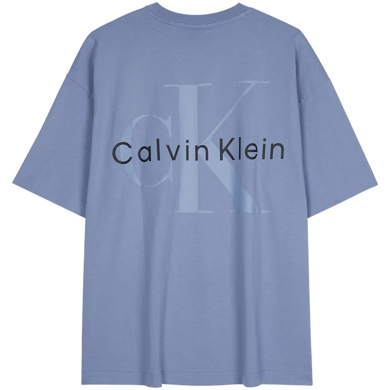 Футболка унисекс с круглым вырезом Calvin Klein, TMP-Star Blue — фото 4
