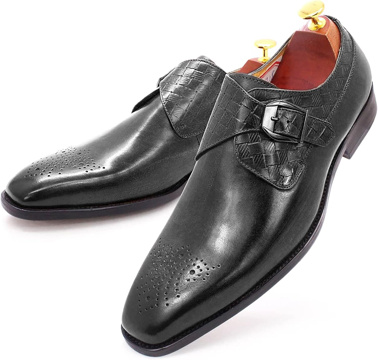 

Мужские лоферы из натуральной кожи, удобные слипоны, монки, свадебные, элегантные офисные туфли, классические оксфорды, деловые туфли, коричневые, 43 Generic