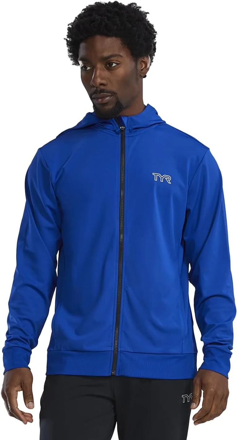 

Мужская толстовка TYR Tech Full Zip, легкая спортивная с молнией на всю длину