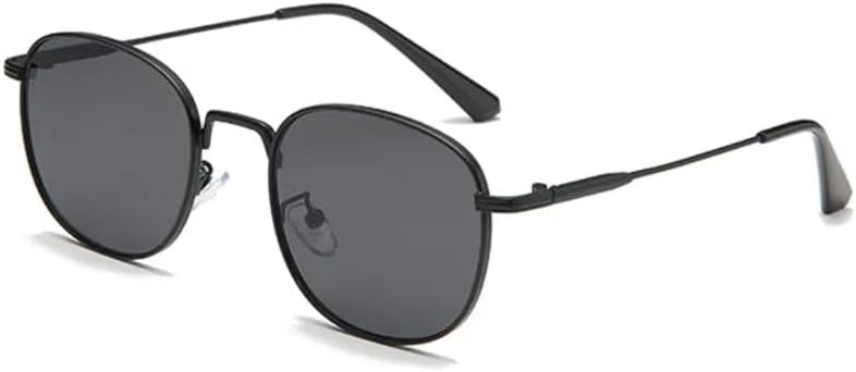 

Солнцезащитные очки с защитой UV400 | Круглая металлическая оправа, черные линзы, красные линзы | Для женщин и мужчин, для занятий спортом на открытом воздухе и вождения DSVIGF, C1 Black Gray