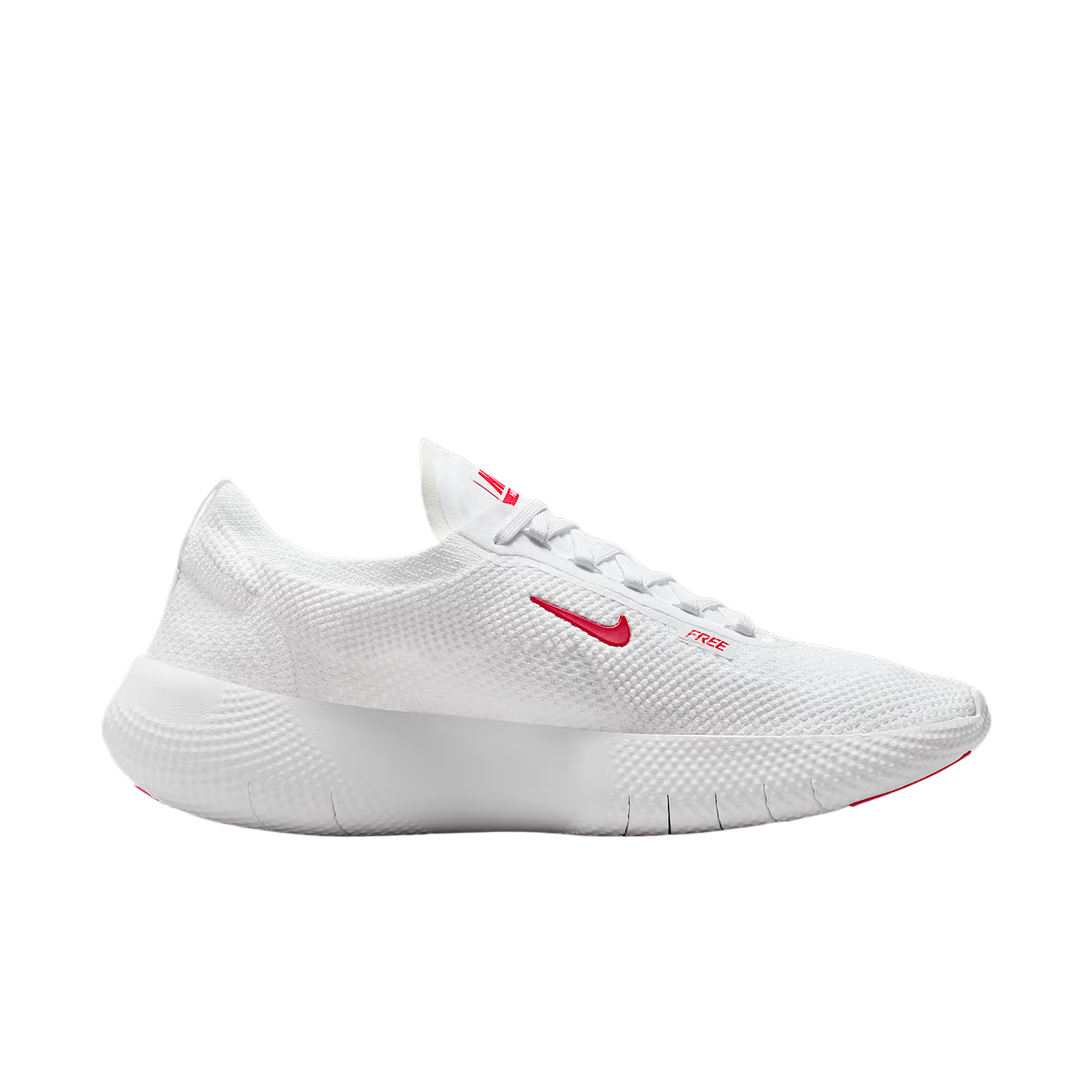 Бесплатные тренировочные кроссовки 2025 мужские Nike, белый/светло-серебристый/красный — фото 3