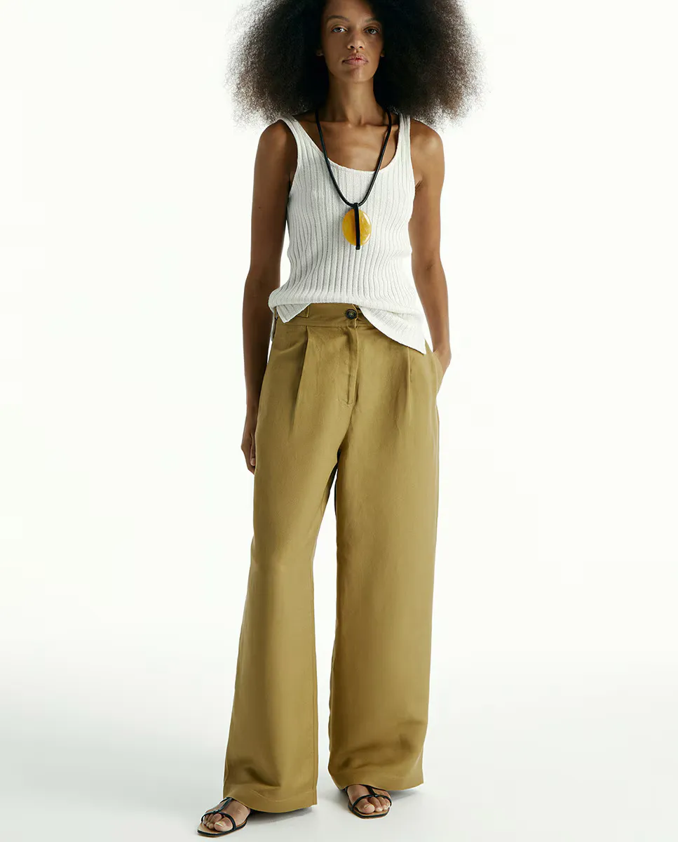 

Длинные брюки с карманами Sfera, бежевый