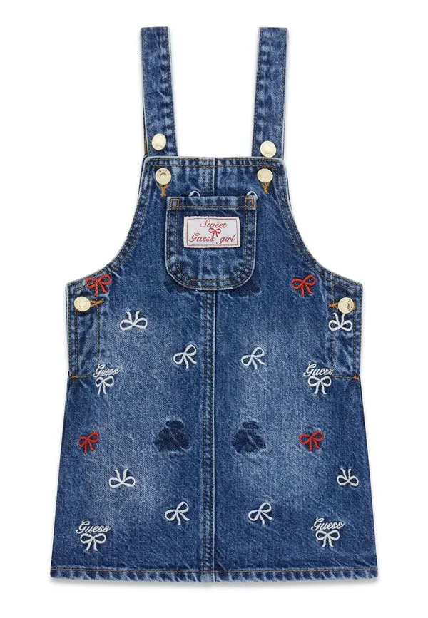 Джинсовое платье Guess, Mehrfarbig Grundton Blau