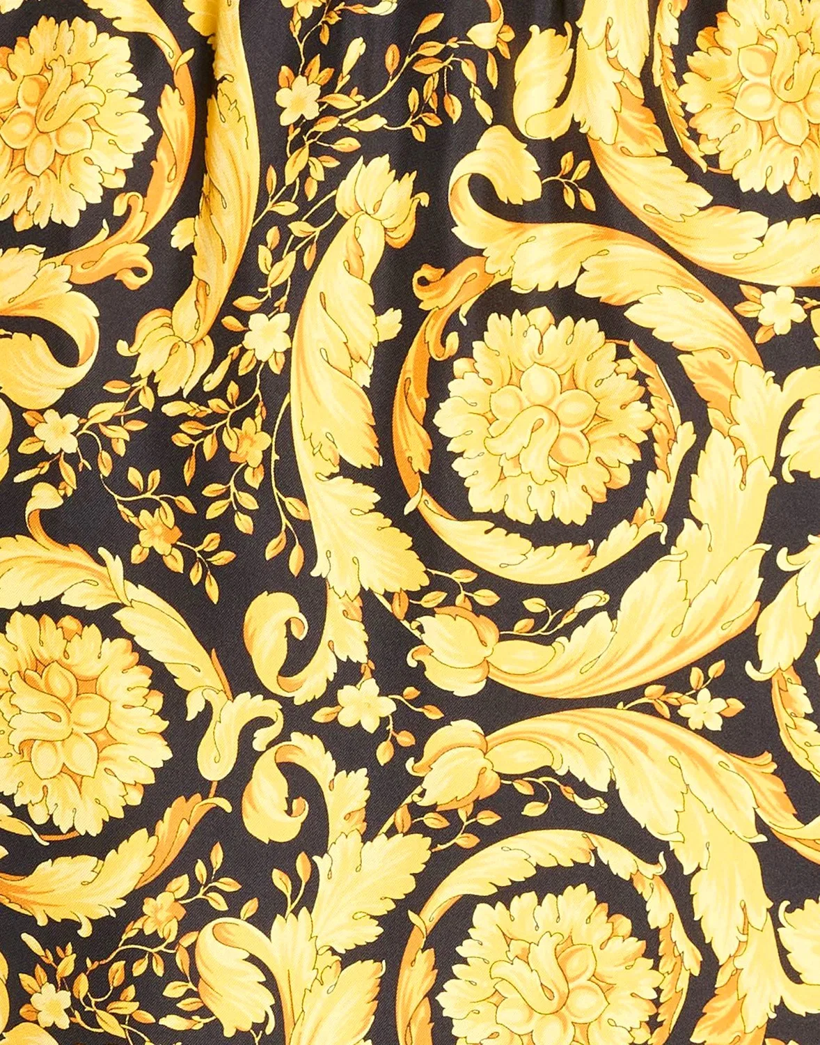 Юбка мини с принтом Versace желтая — фото 4