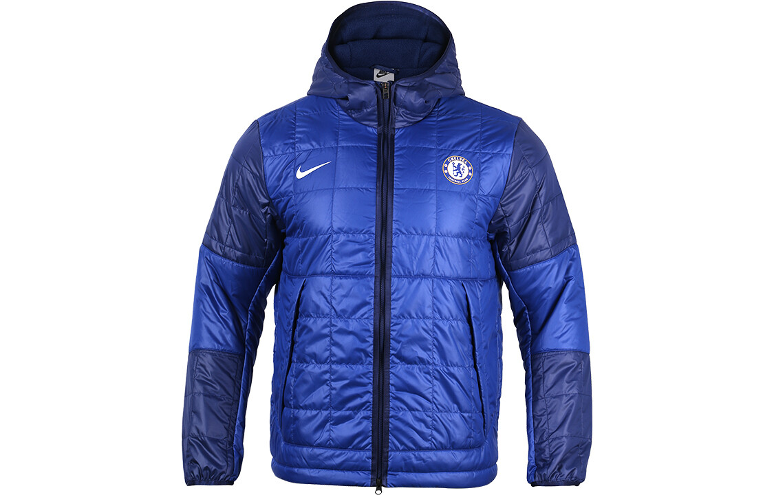 

Мужская стеганая куртка Nike, цвет Blue/White