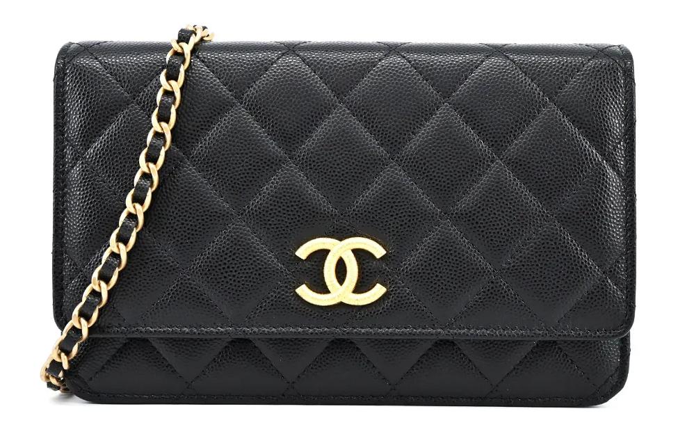 Сумка через плечо WOC из телячьей кожи женская черная CHANEL — фото 2