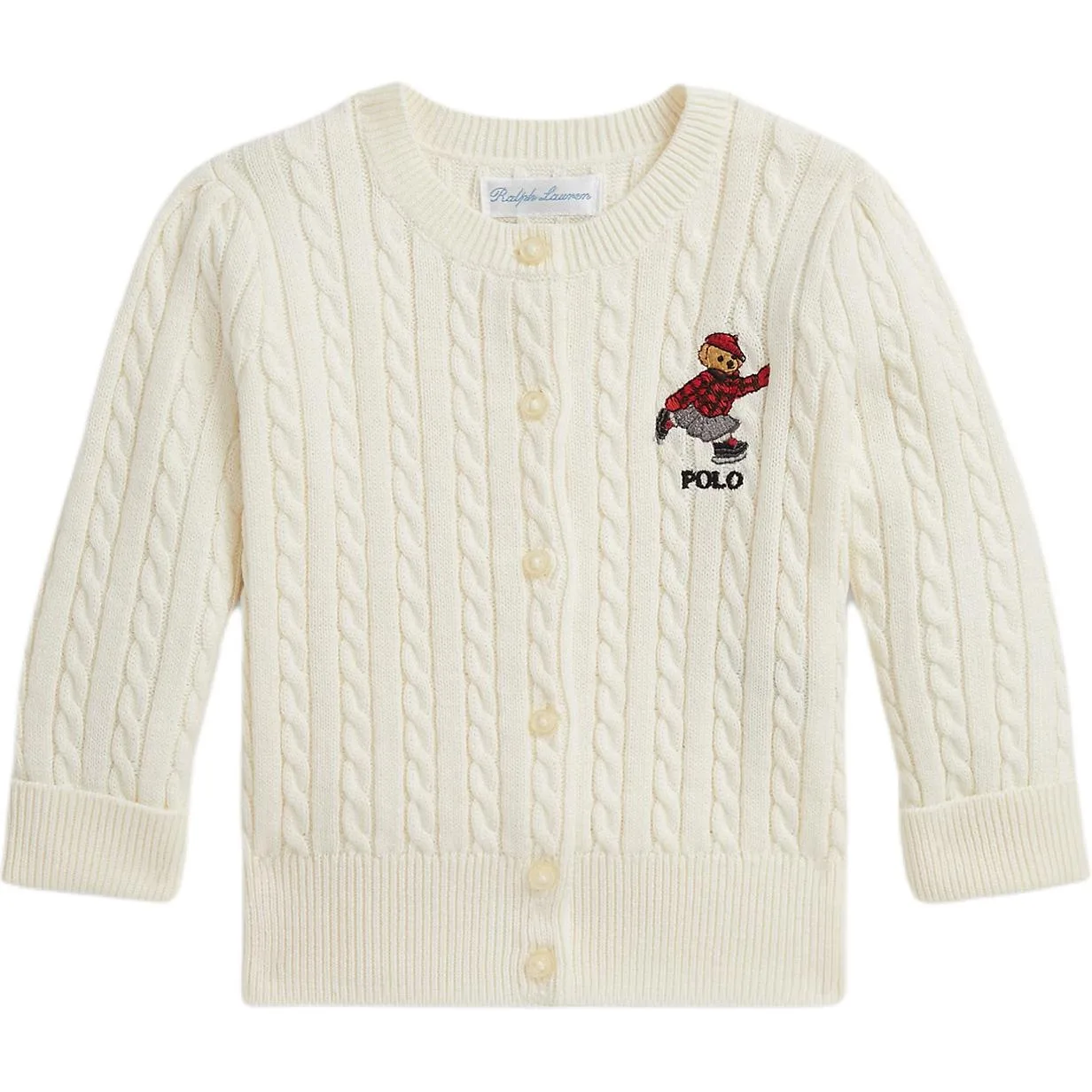Свитер Polo Bear FW25 для малышей Polo Ralph Lauren, Cream