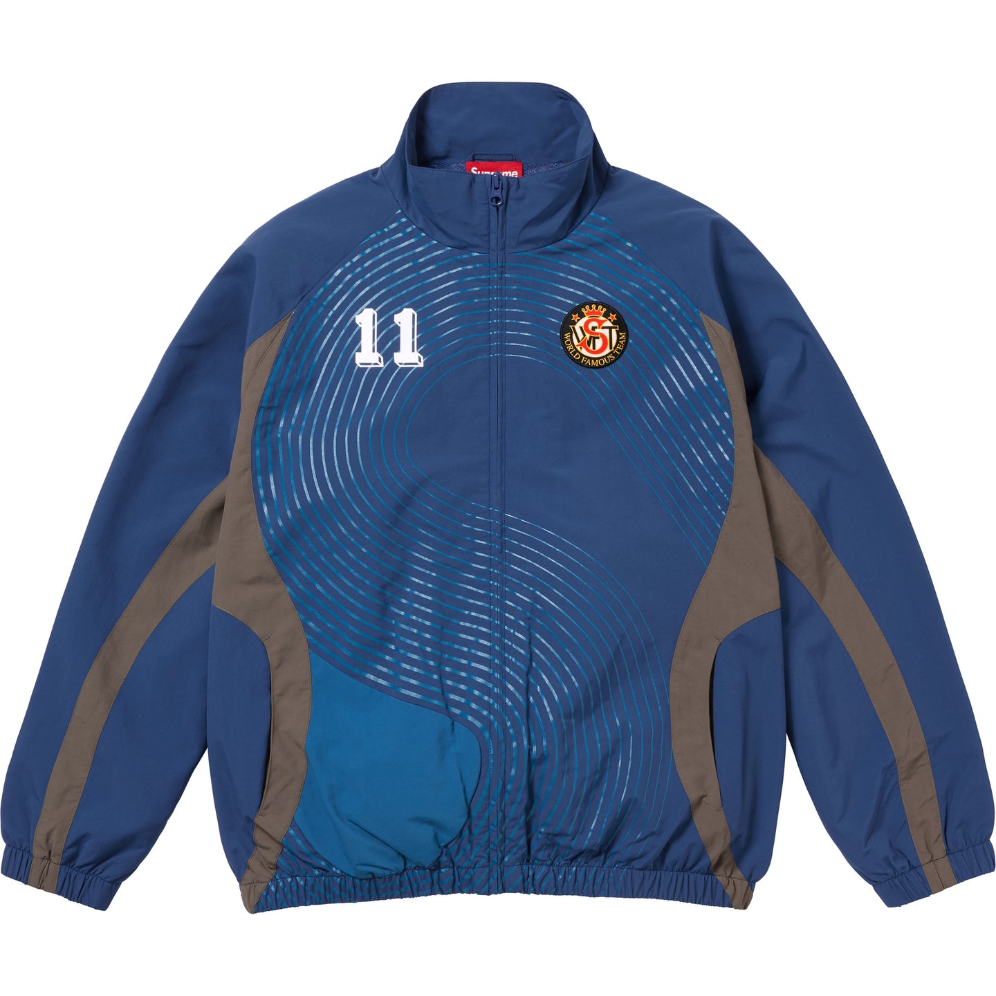 

Спортивная куртка с логотипом S FW24 Supreme, Marine Blue/Navy