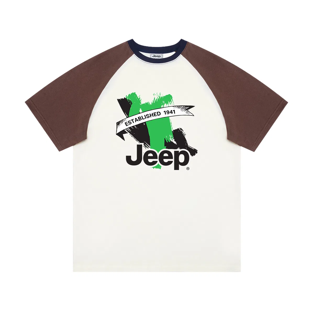 Футболка Grade School с круглым вырезом Jeep, Ecru
