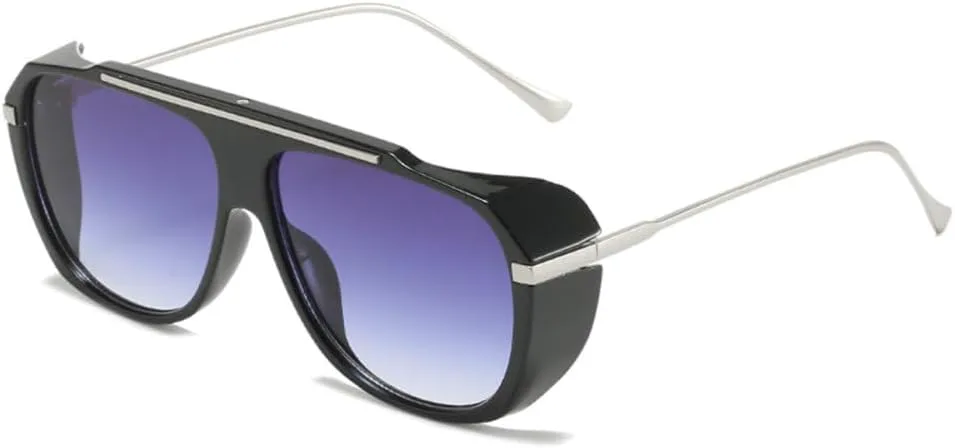 

Солнцезащитные очки MUTYNE в крупной оправе для мужчин и женщин, сочетание металла и пластика, модные градиентные очки с защитой от УФ-излучения UV400, C2