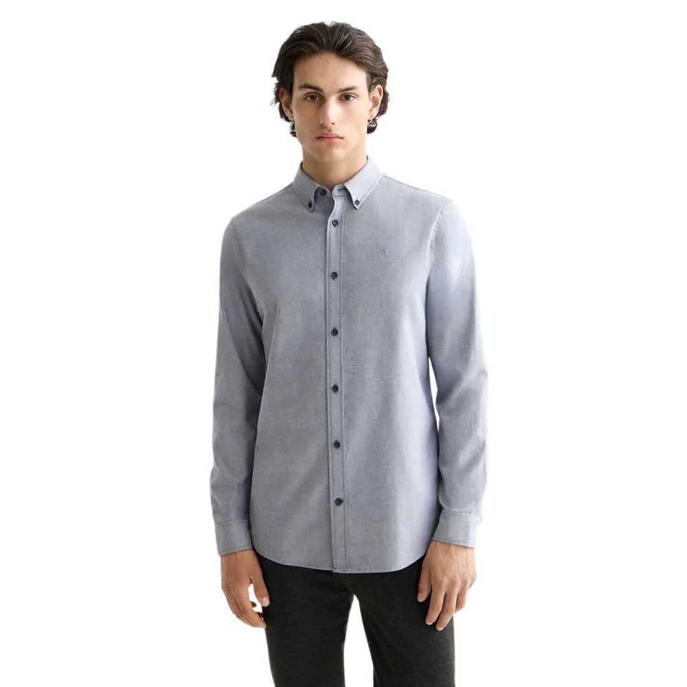 

Рубашка Scotch & Soda Seasonal Core Regular Fit, серый