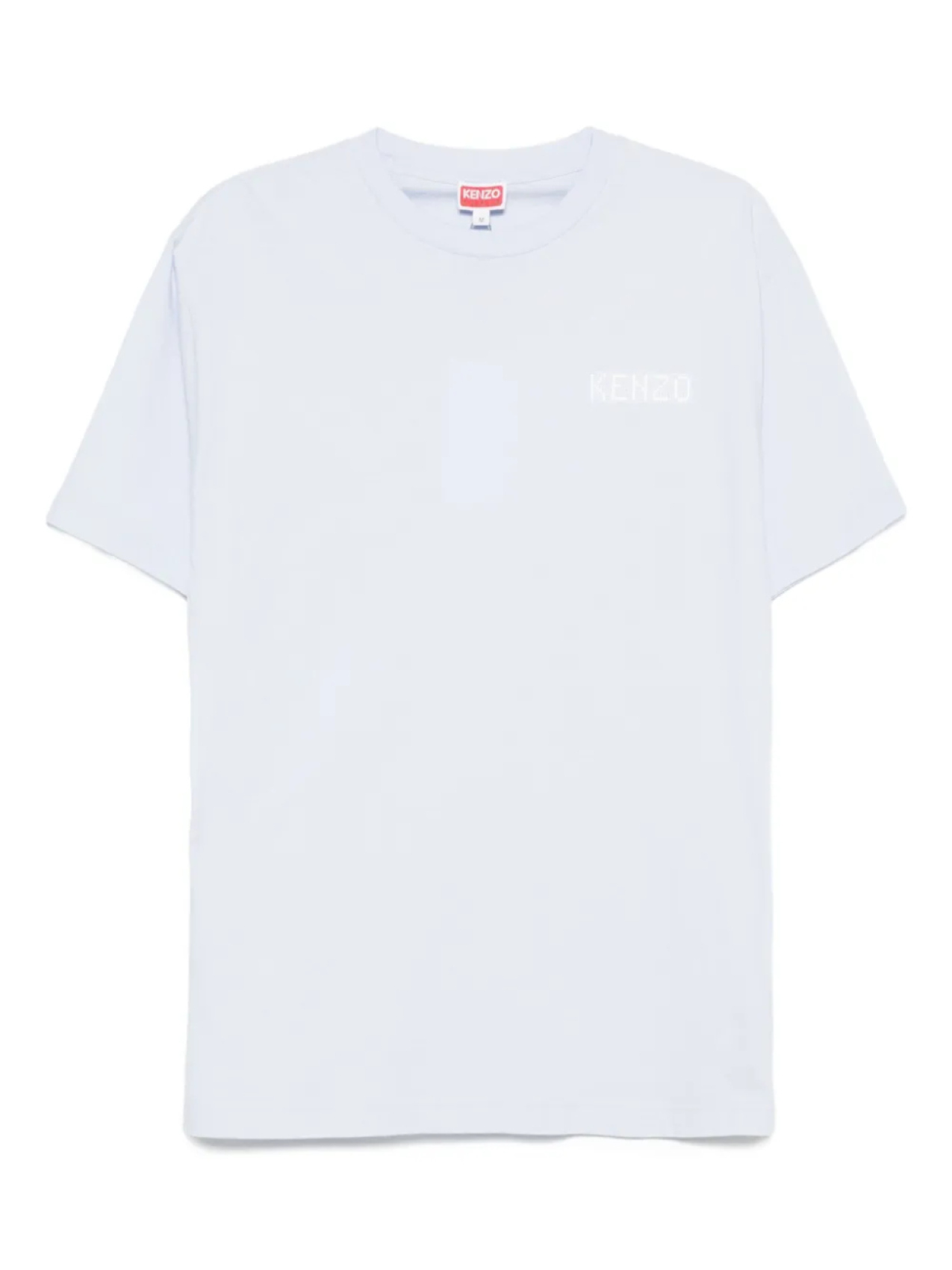 

Футболка из хлопка с вышитым логотипом Kenzo, синий