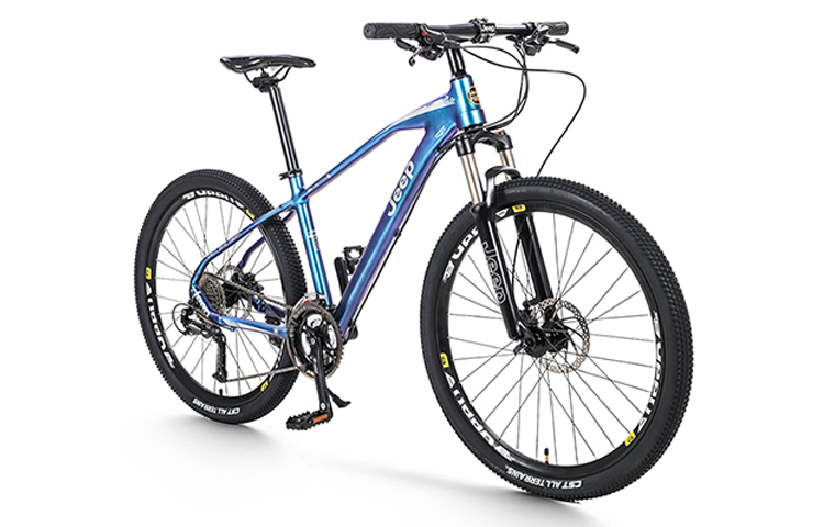 

Горный велосипед Forest Trail с алюминиевым сплавом, дисковыми тормозами, для активного отдыха и взрослых Jeep, fantasy синий