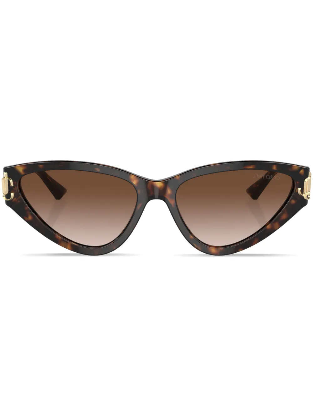 

Солнцезащитные очки в оправе 'кошачий глаз' Jimmy Choo, коричневый