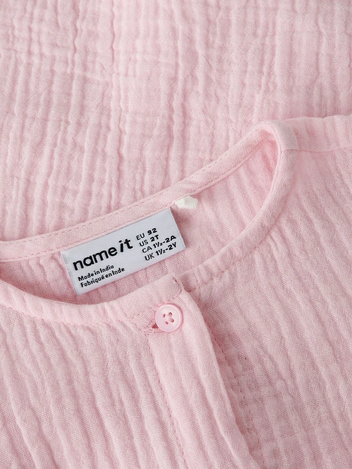Рубашка из муслина, Name it, pink-a-boo — фото 4
