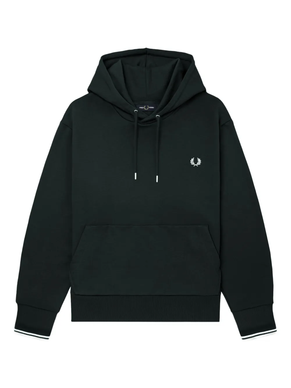 

Хлопковое худи с логотипом Fred Perry, синий