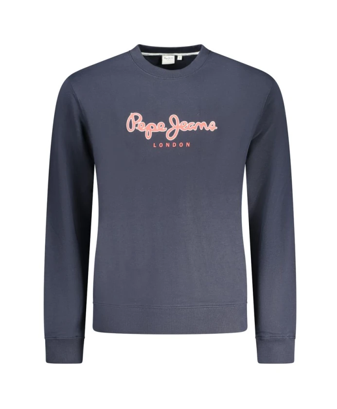 

Толстовка с круглым вырезом и матовой отделкой. Pepe Jeans, синий