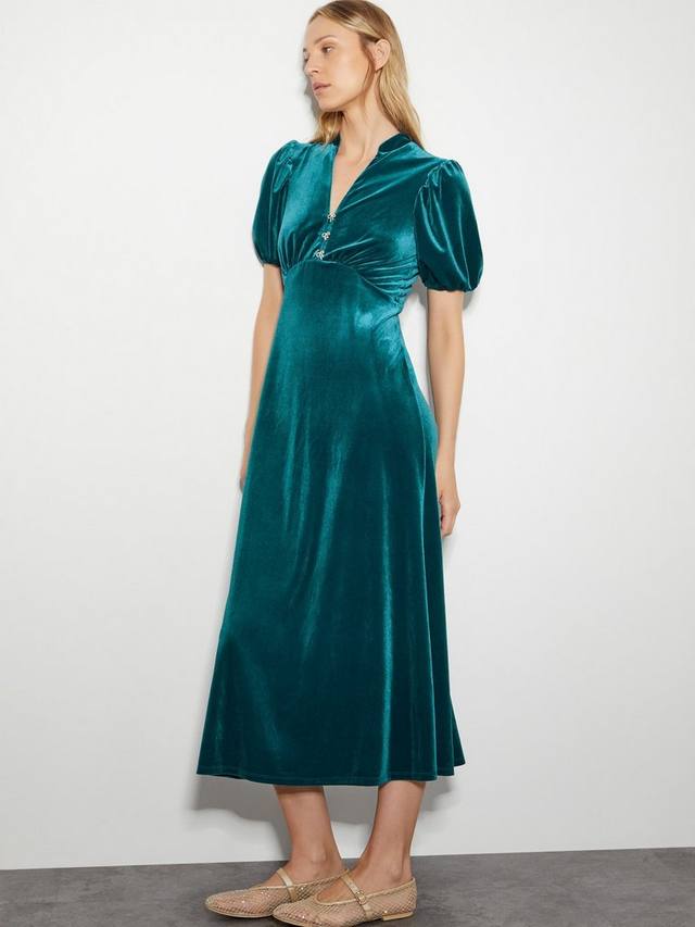 

Бархатное платье вероники Monsoon, цвет Green Turquoise