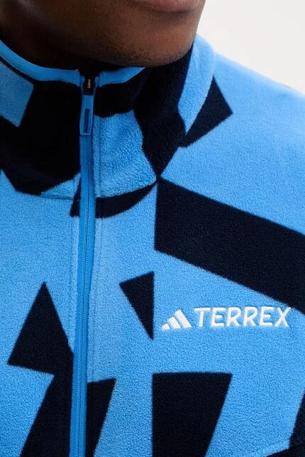 Толстовка флисовая Adidas TERREX, синий — фото 4