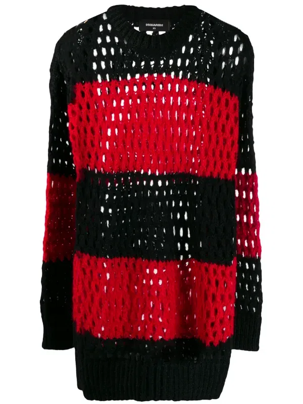 Объемный толстый свитер Dsquared2, черный