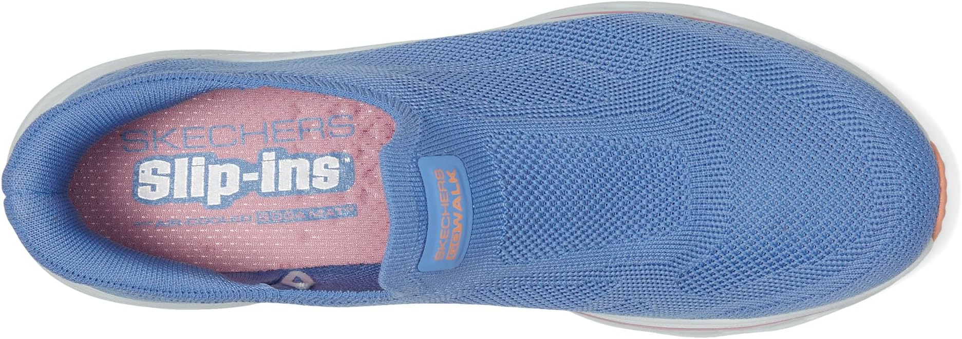 Кроссовки SKECHERS Performance Go Walk Glide Step 2.0 Annette Hands Free Slip-Ins, цвет Blue/Multi — фото 2