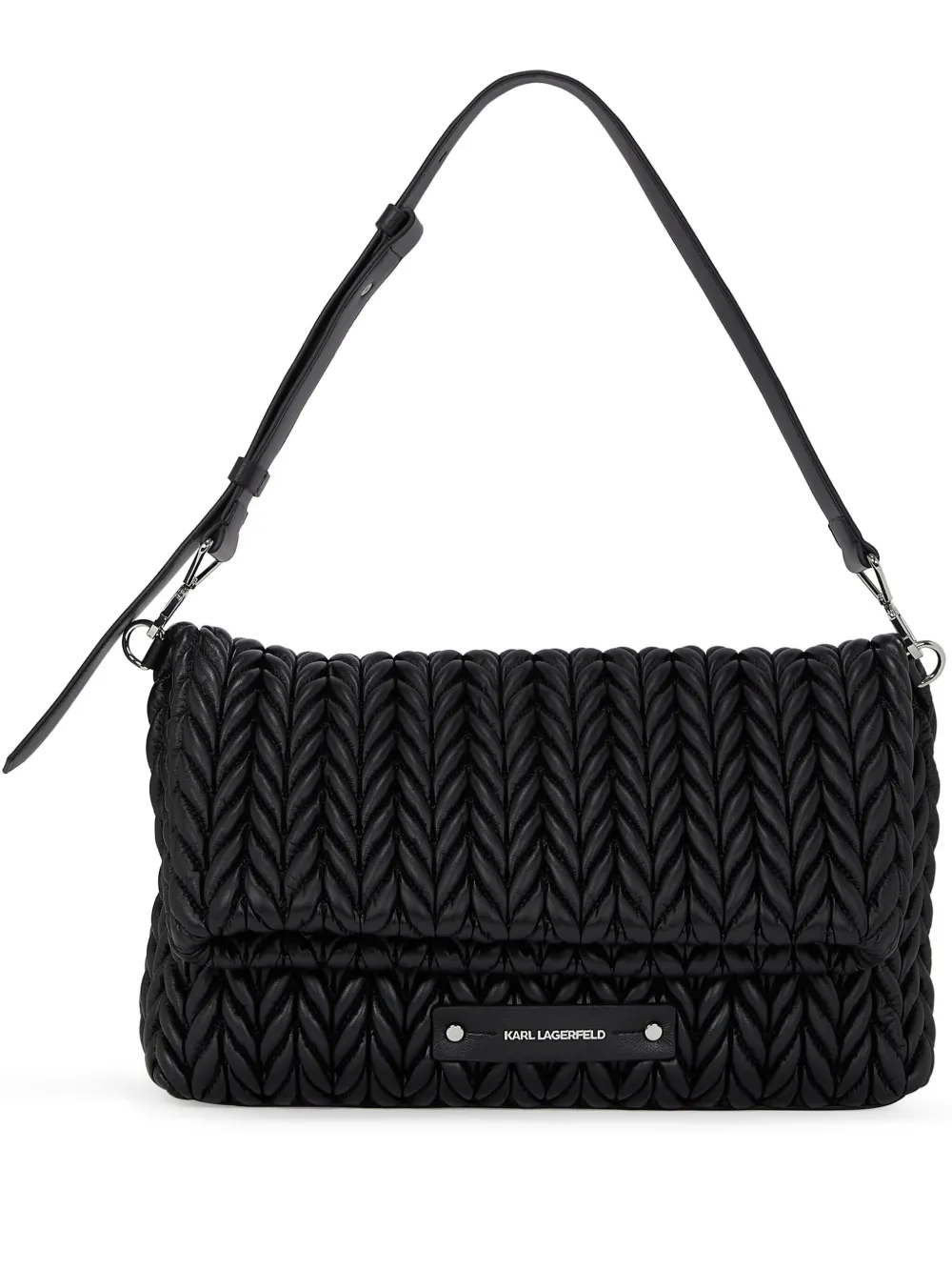

Большая сумка на плечо K/Weave KARL LAGERFELD, черный