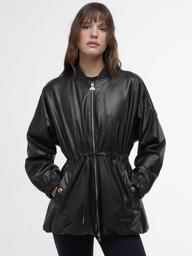 

Пальто из искусственной кожи райли Barbour, черный