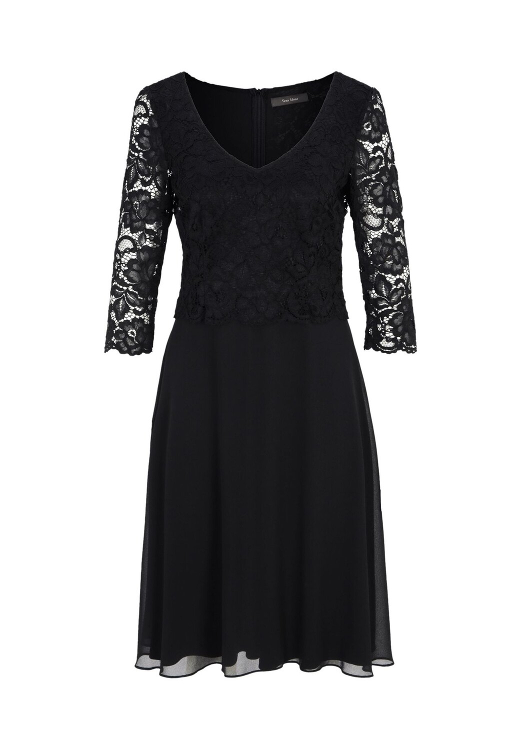 

Коктейльное платье с кружевом Vera Mont, черный