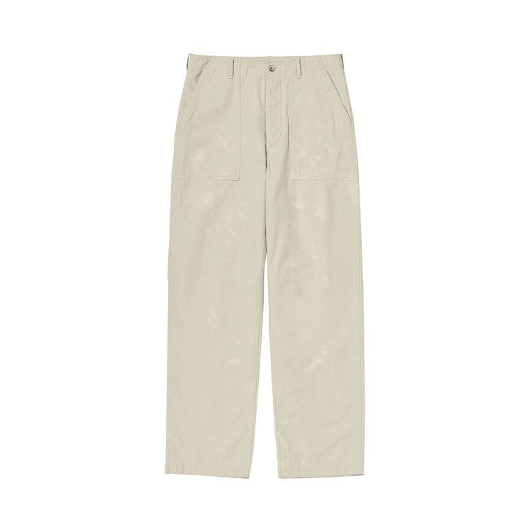 

Брюки Auralee Washed Baggy Satin Bleached Baker Pants, Dusty Ivory