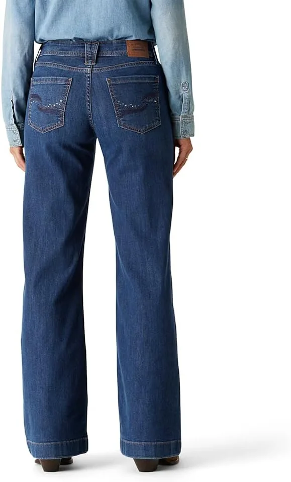 Levi's Women's True Wide Leg Trouser High-Rise Stretch Denim, Texas Belle, 2 — фото 2