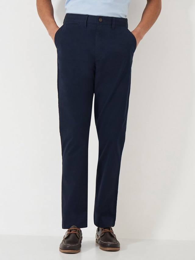 

Брюки-чиносы прямого покроя Crew Clothing, цвет Navy Blue