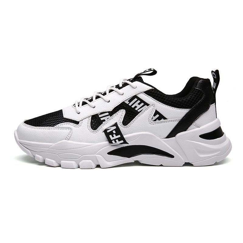 

PLAY COBBLER Скользоустойчивые дышащие легкие низкие массивные кроссовки унисекс белый черный, цвет White Black