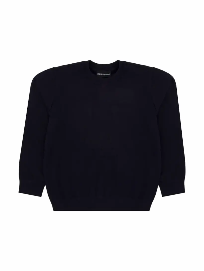 

Джемпер с логотипом EMPORIO ARMANI, тёмно-синий