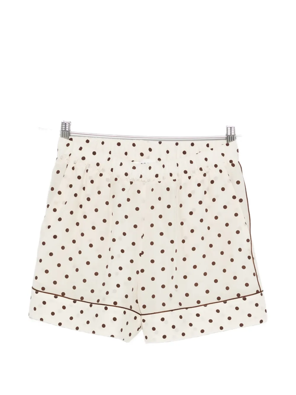 

Шорты с отделкой в горошек P.A.R.O.S.H., бежевый