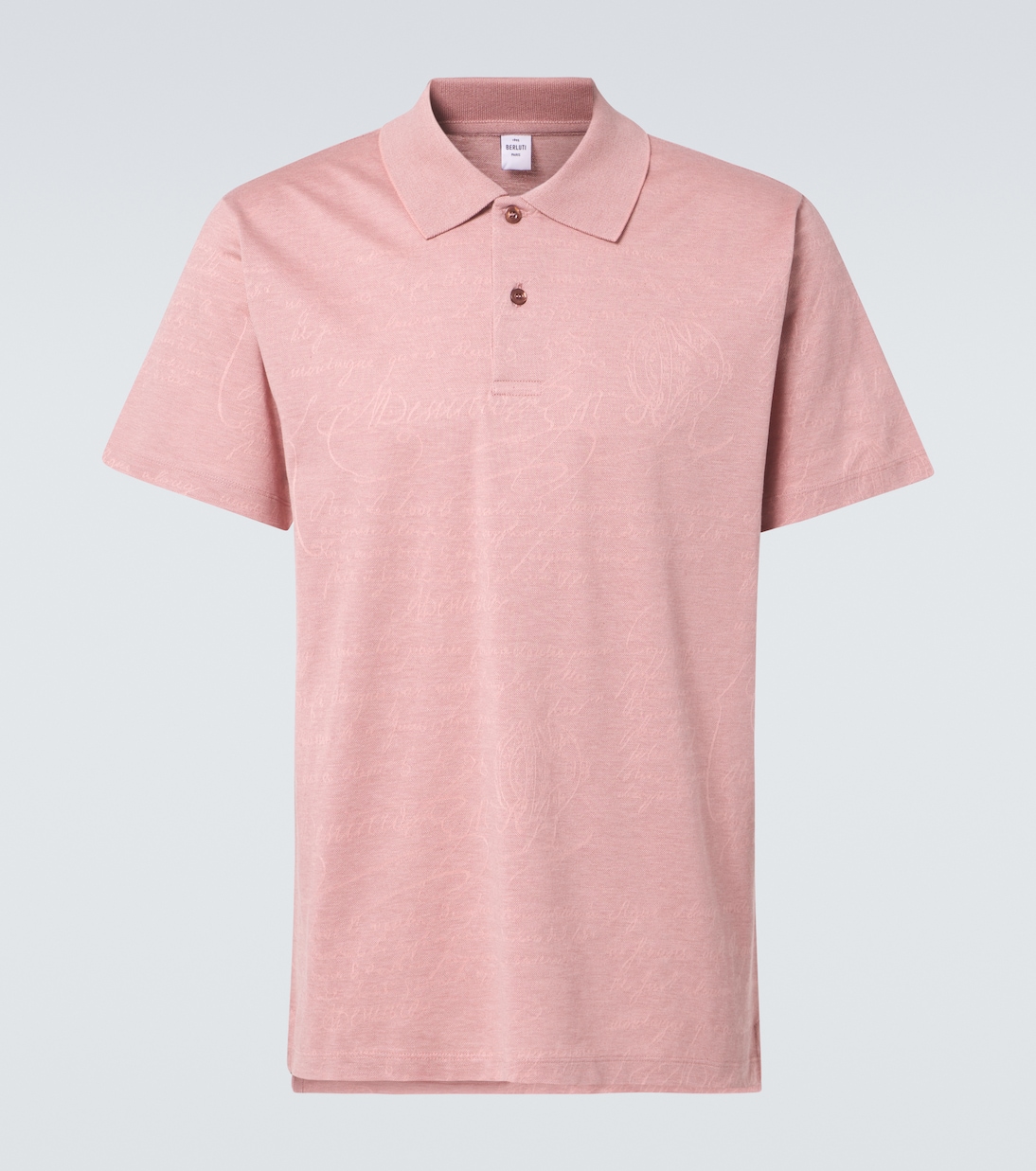 

Хлопковая поло Berluti, Heather Pink