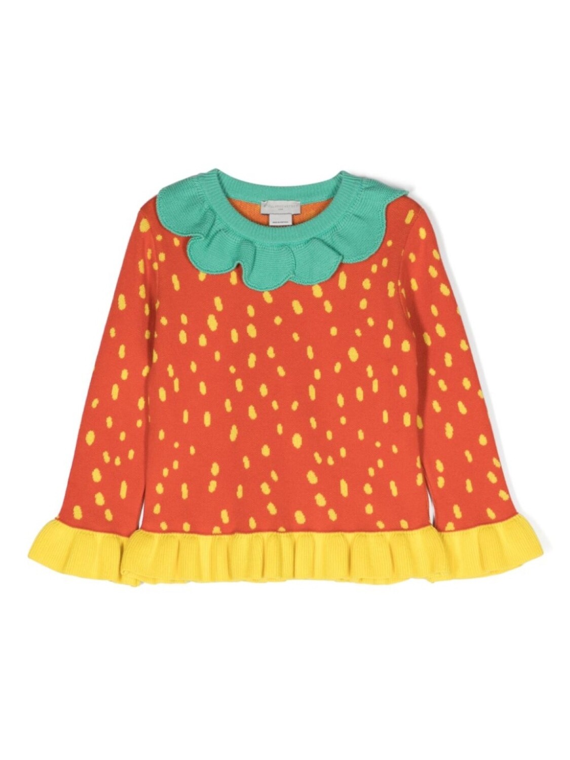 

Stella McCartney Kids джемпер Strawberry, оранжевый