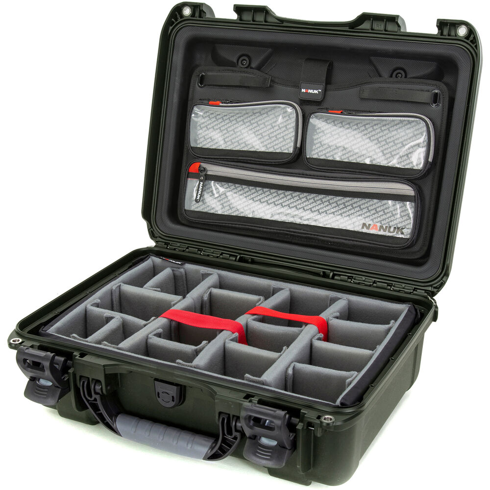 

Жесткий кейс Nanuk 925 с профессиональным фотокомплектом (оливковый, 21 л)