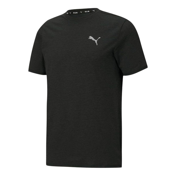 

Футболка running heather short sleece t-shirt 'black' Puma, черный