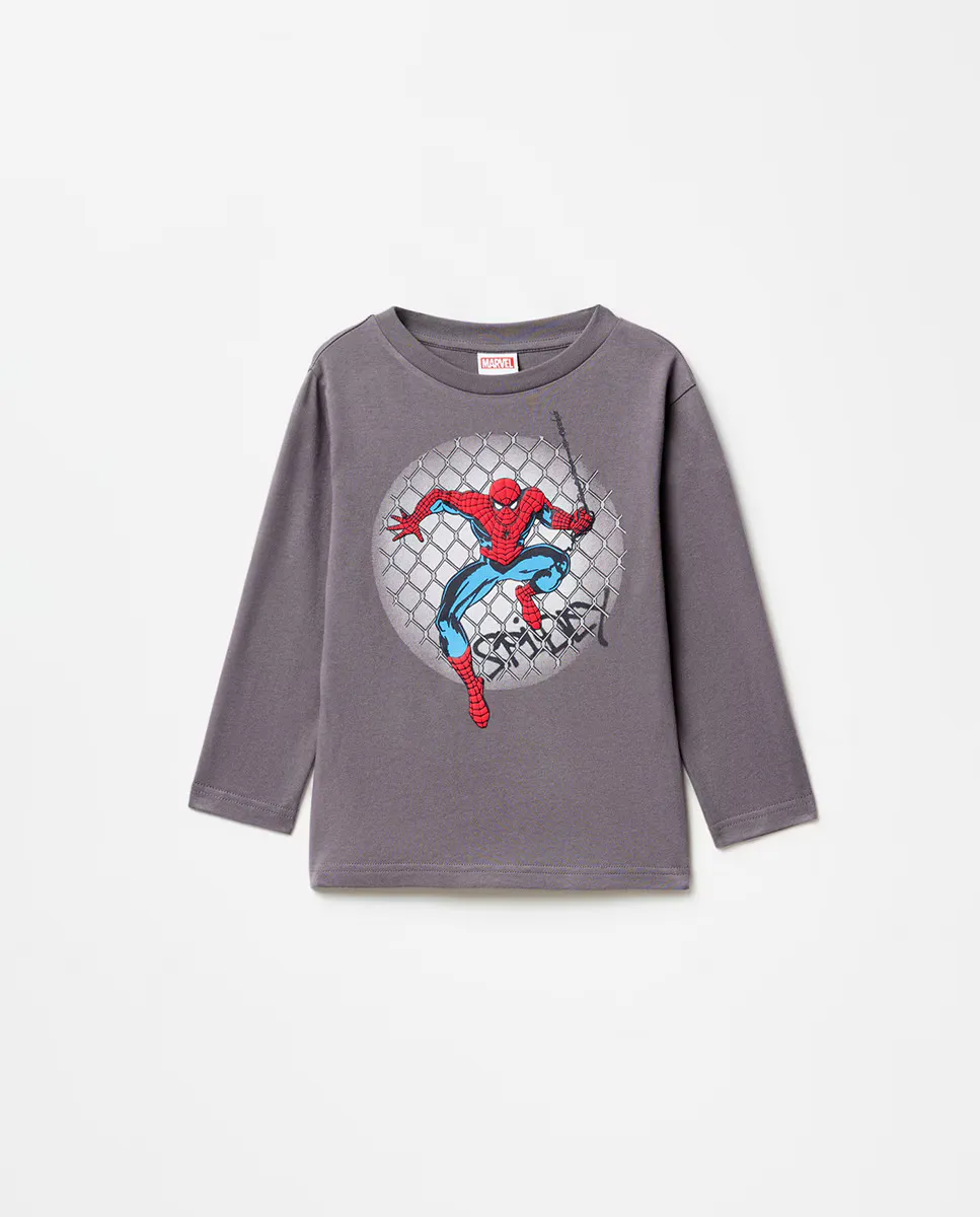 

Футболка с изображением человека-паука Sfera, темно-серый