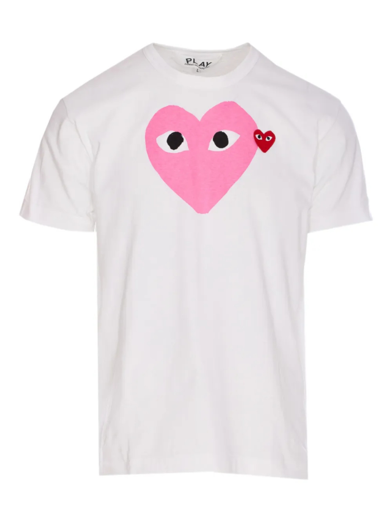 

Футболка из хлопка с принтом в виде сердца Comme Des Garçons Play, белый