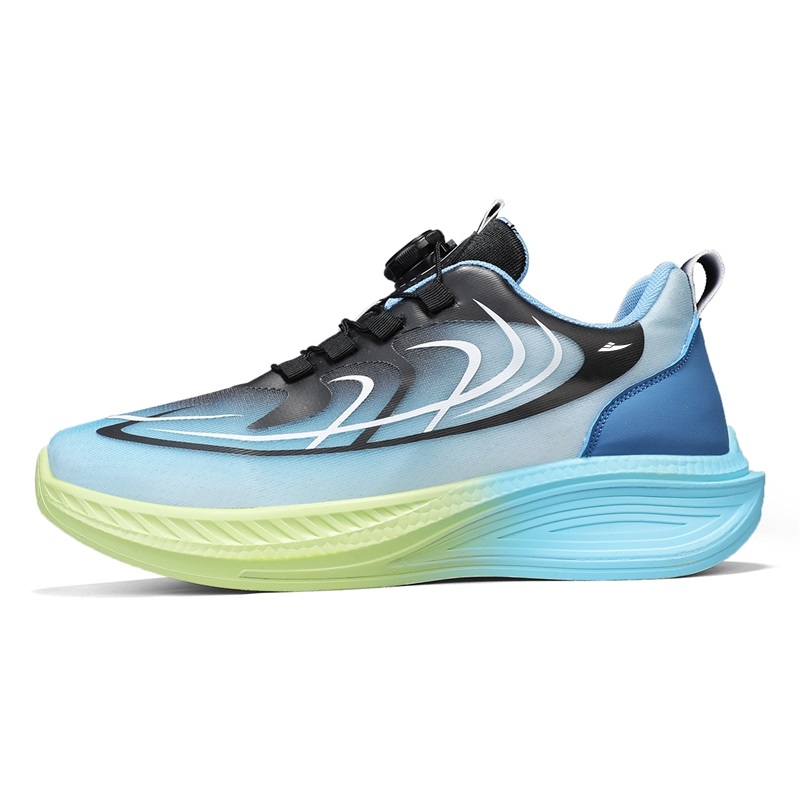 

Kuding Кроссовки мужские низкие, кофейно-голубые, лунно-синие