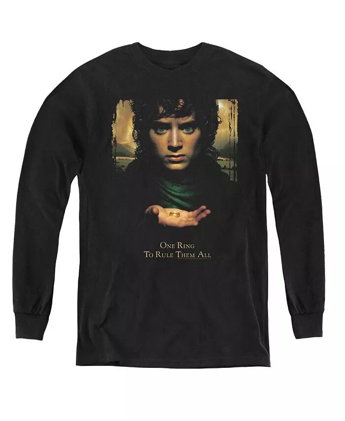 

Свитшот с длинным рукавом Frodo One Ring для мальчиков и подростков Lord Of The Rings, черный