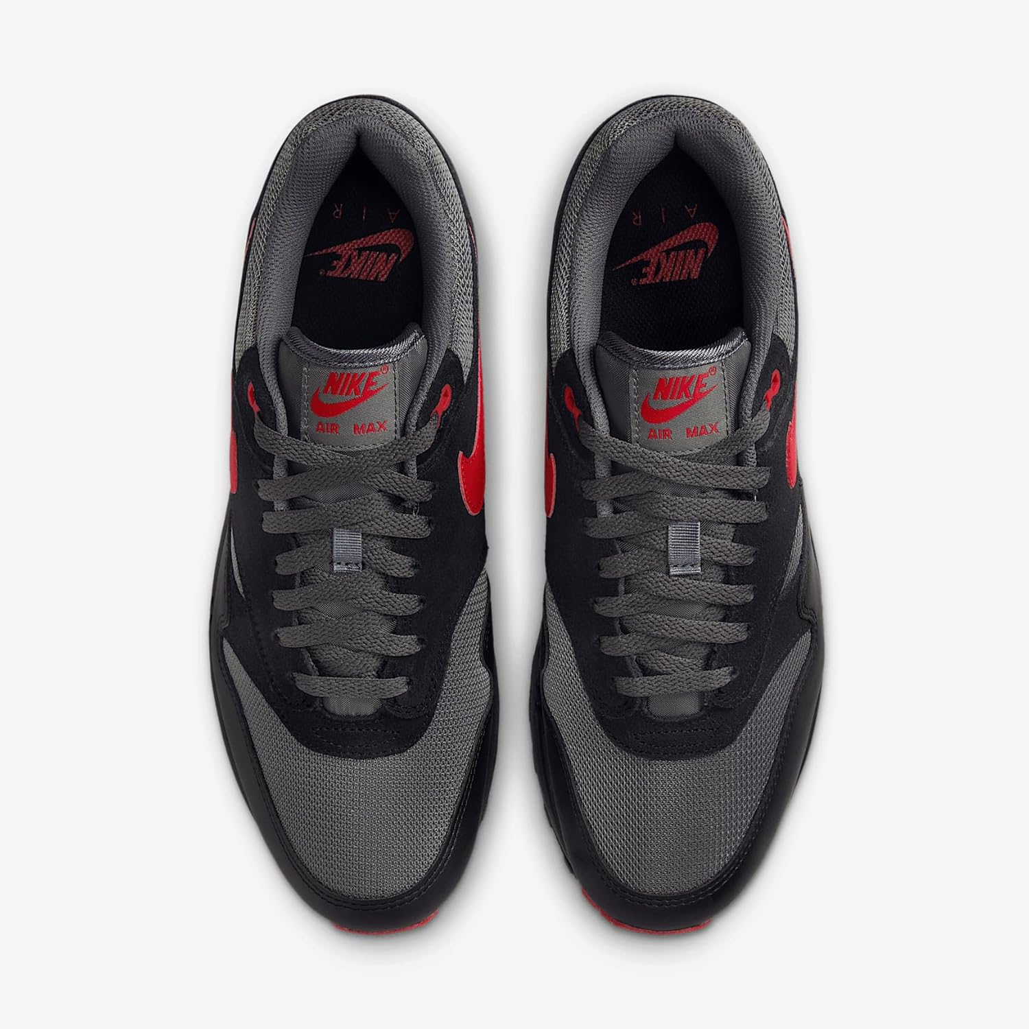 Мужские кроссовки Nike Air Max 1, черный/красный/серый — фото 4
